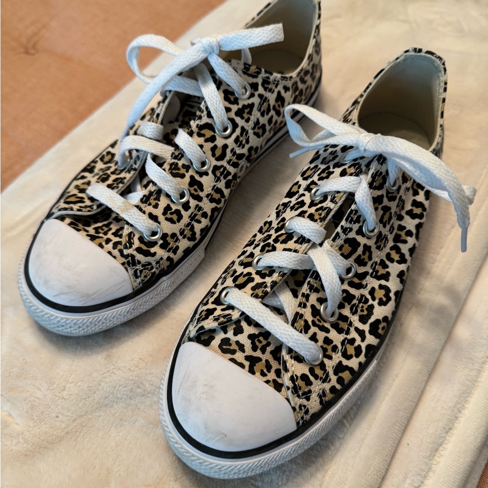 Converse Leopard Print Kids Sneakers